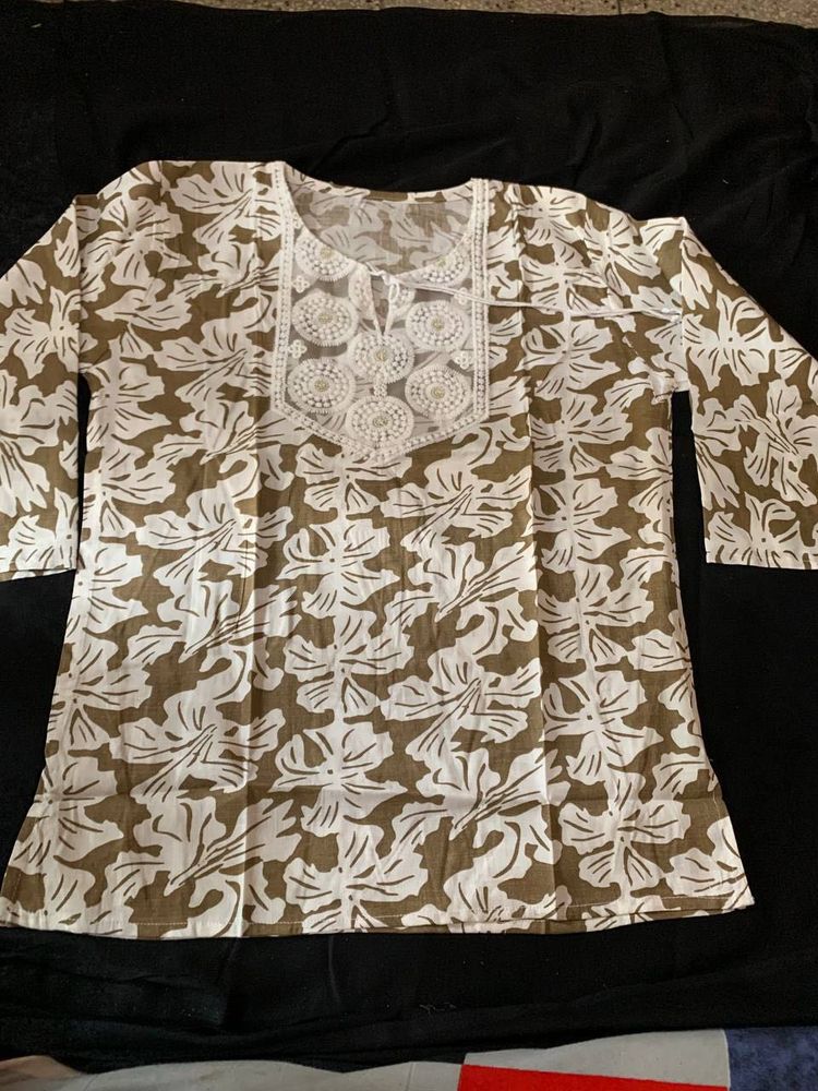 Floral Print Kurta