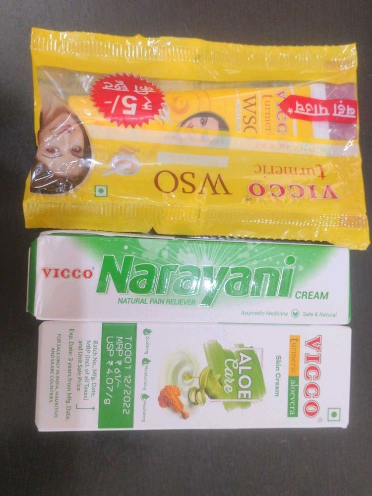 Combo Of 3 VICCO Creams