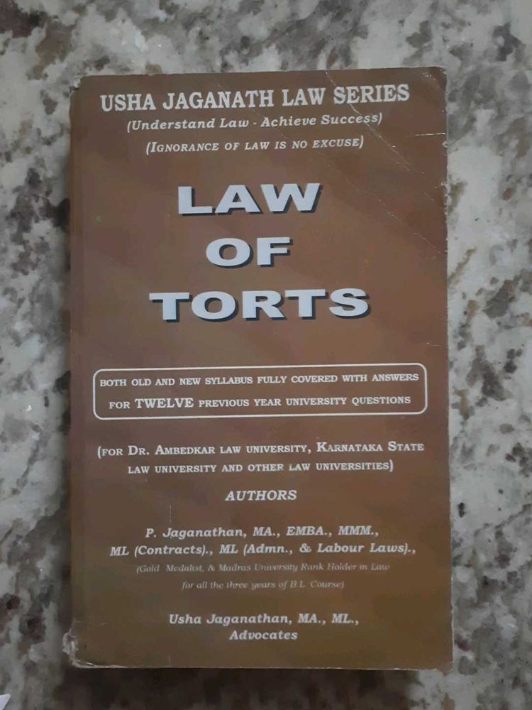 Law of Torts Book