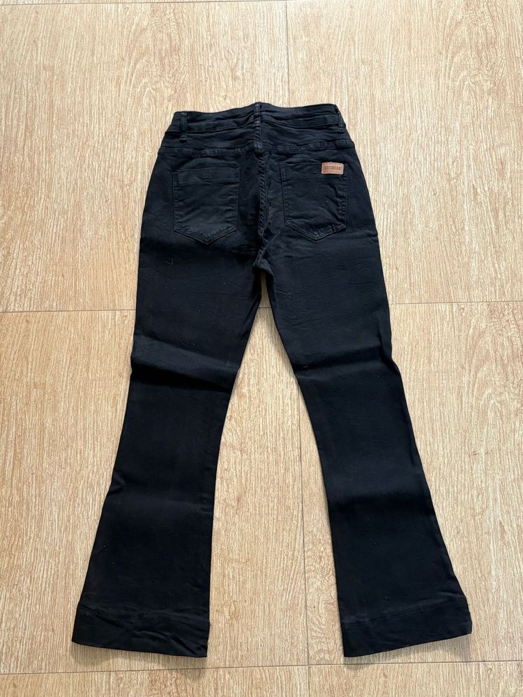 Black Flare Leg Pants