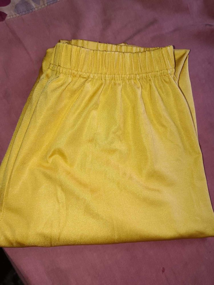 Gold Shimmer  Leggings Ankle