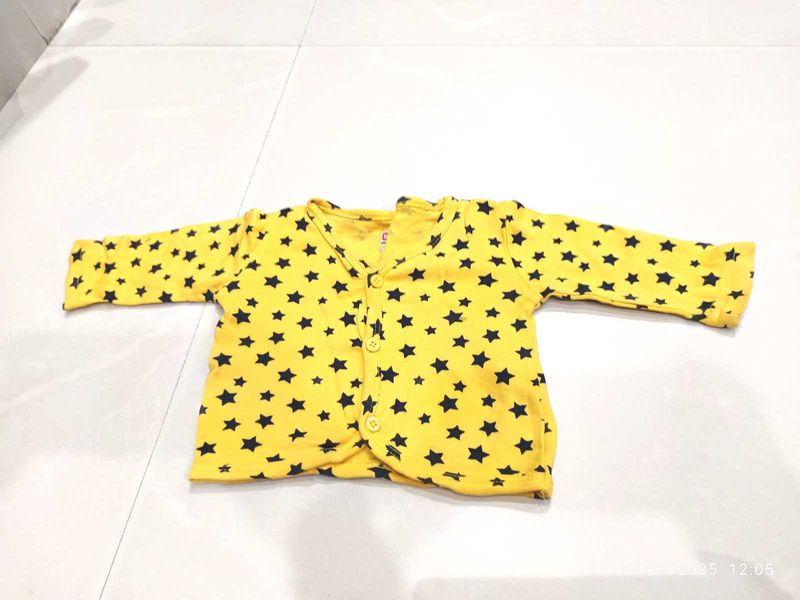 Starry Yellow Baby Beanie