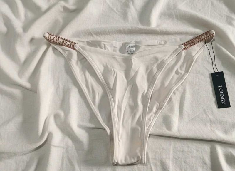 Lounge Underwear White Bikini Bottoms - Size S
