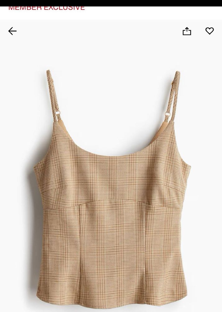 h&amp;m corset top