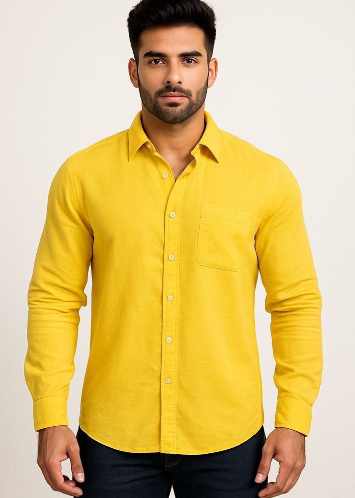 Yellow Casual Shirt for Men | 3XL