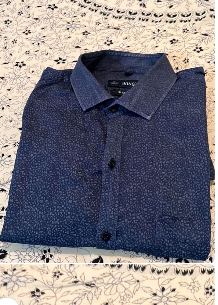 Navy Blue Shirt 44 Inches Chest