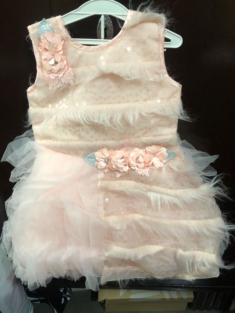 Peach Colour New Frock
