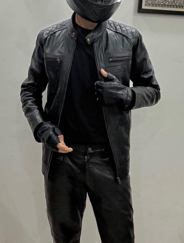 Genuine Leather Biker Jacket