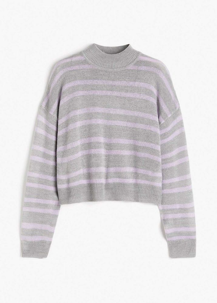 H&amp;M Striped Knit Pullover Sweater