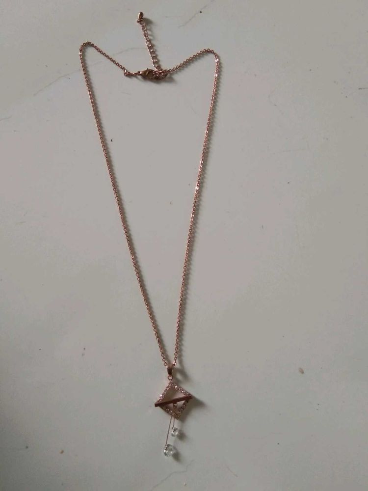 Rose Gold Geometric Necklace