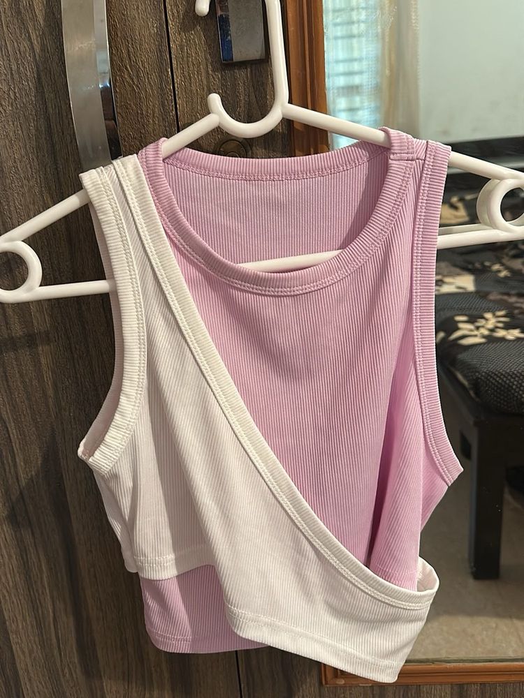 Two-Tone Crop Tank