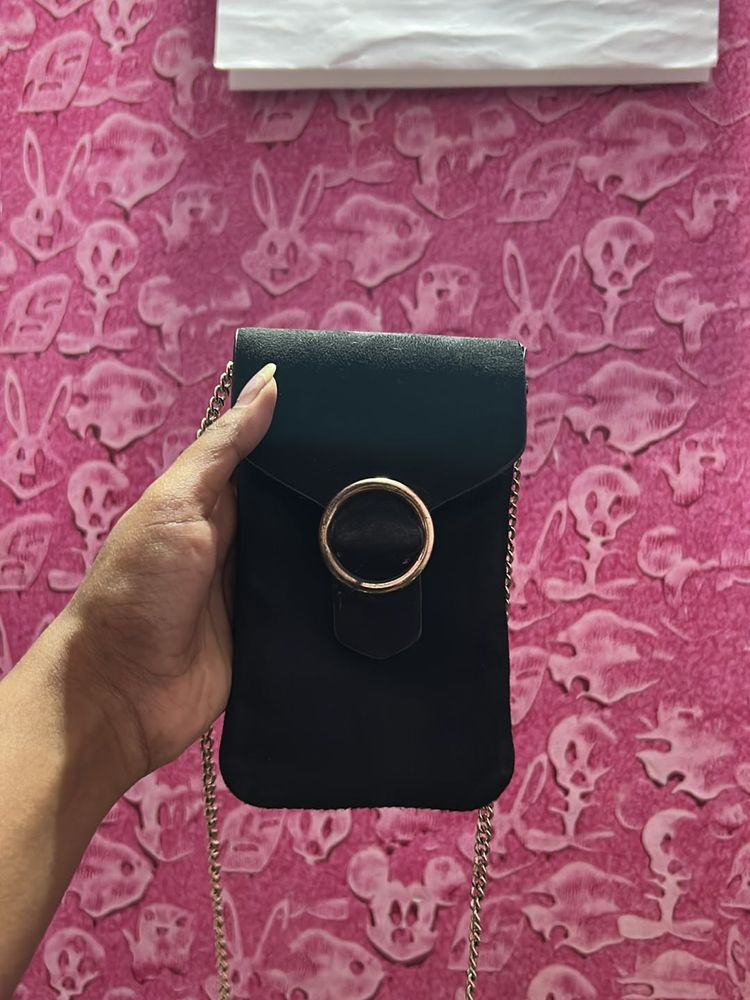 Black Crossbody Phone Bag