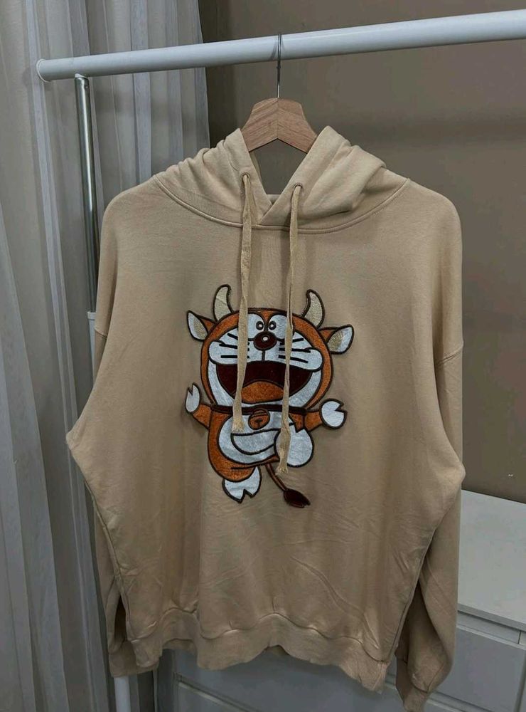 gucci x doraemon hooded