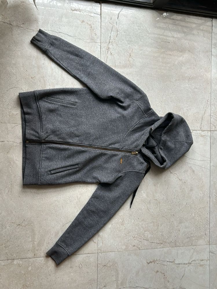 Gray Zip-Up Hoodie