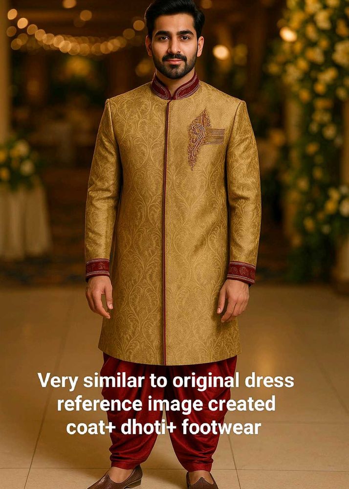 Sherwani Wedding For Groom Size M to L