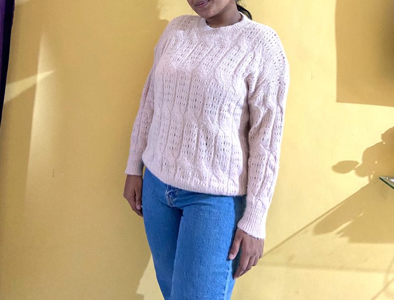 Baby Pink Sweater Top