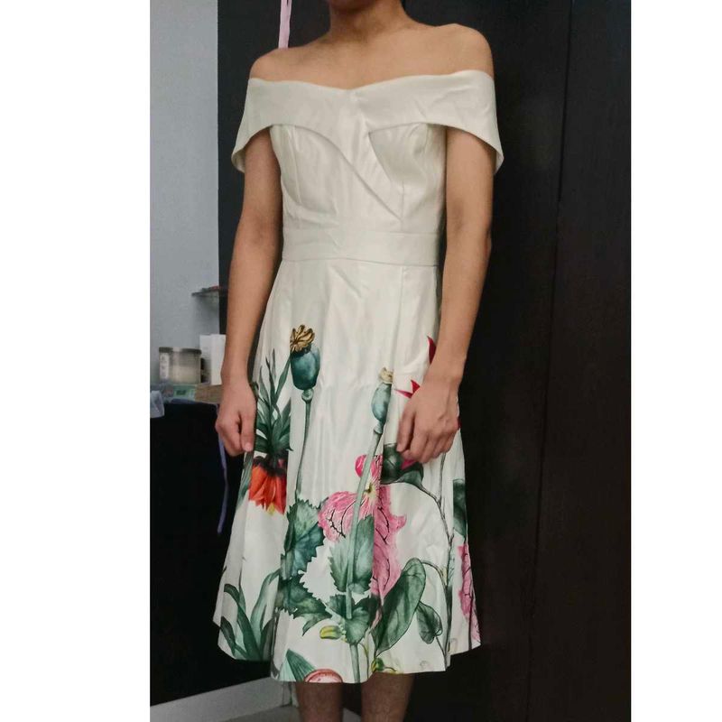 Vero Moda White Floral Dress