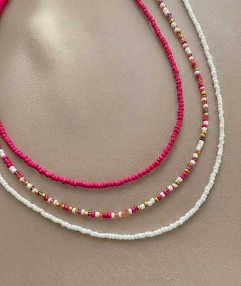 Colorful Layered Beaded Necklace🩷