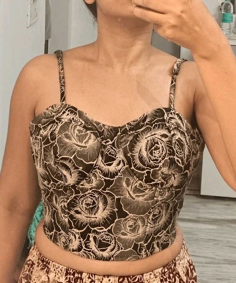 Floral Corset Top