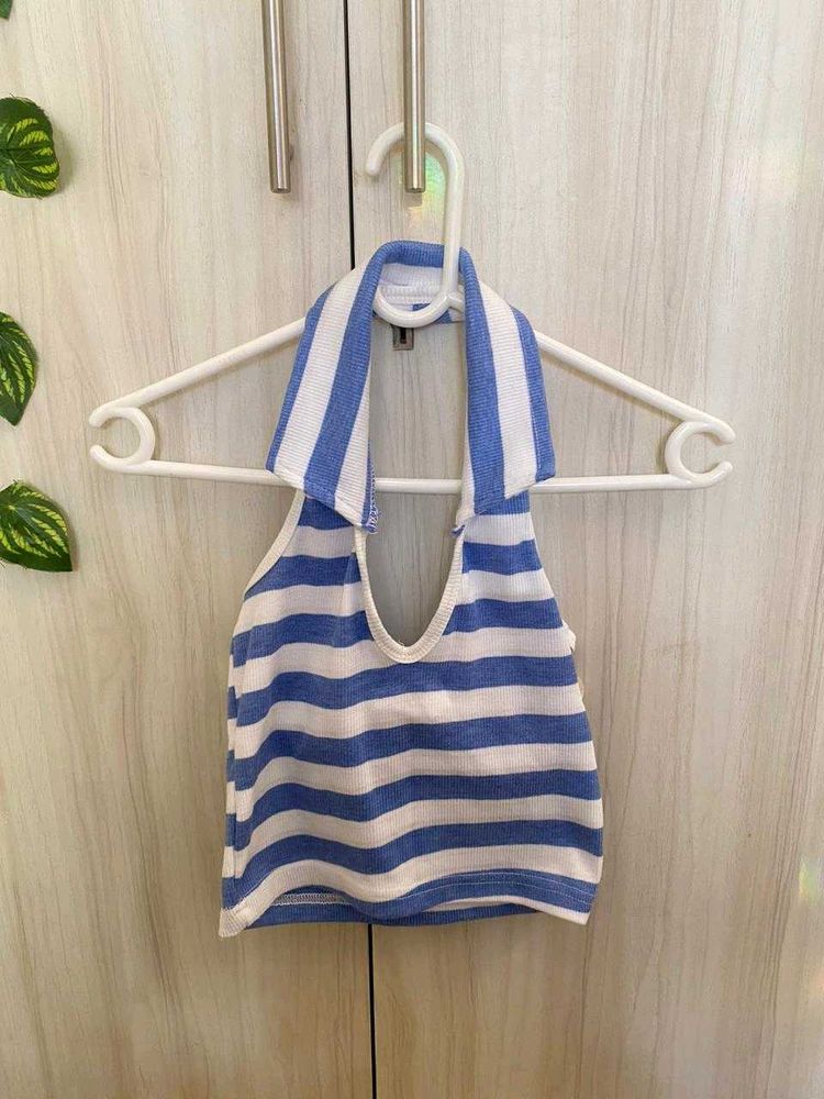 Striped Halter Top