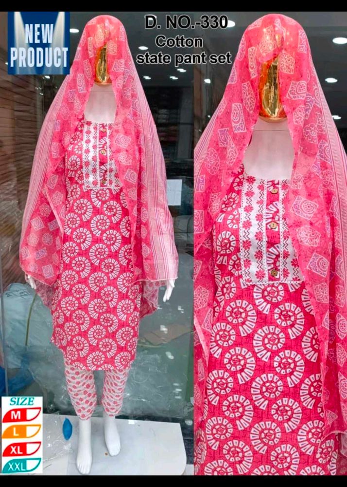 Pure Cotton Kurti Pant Set