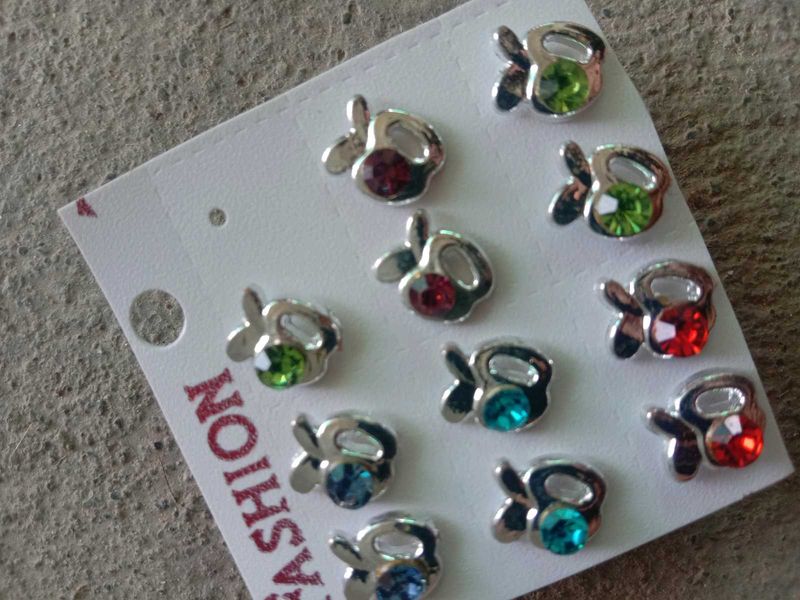 Colorful Apple Stud Earrings