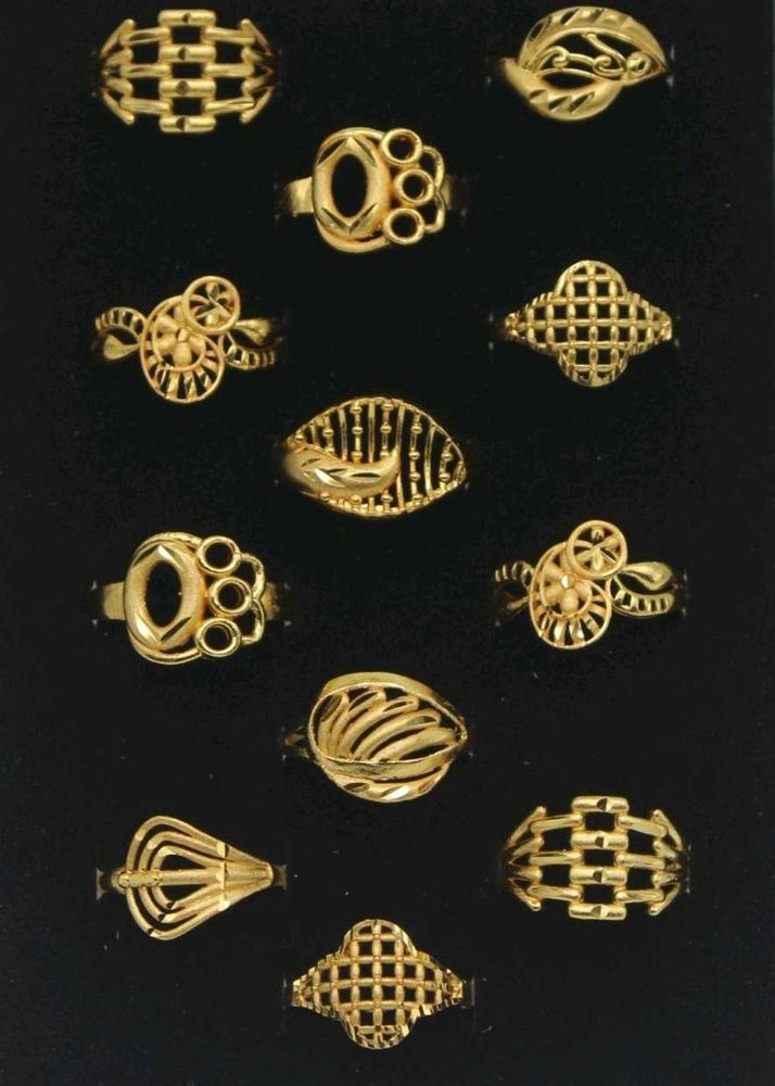 12 Pcs Of Golden Rings