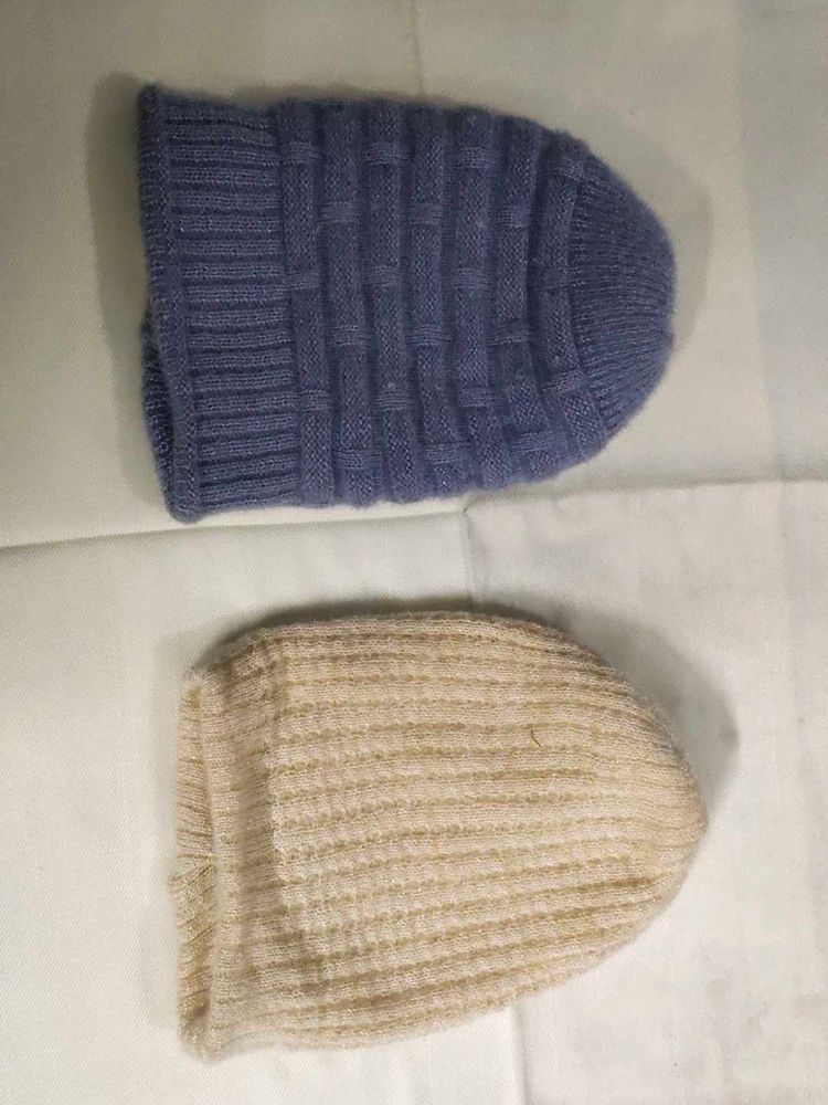 Ladies Winter Woolen Cap (Stock Clear  Sale)