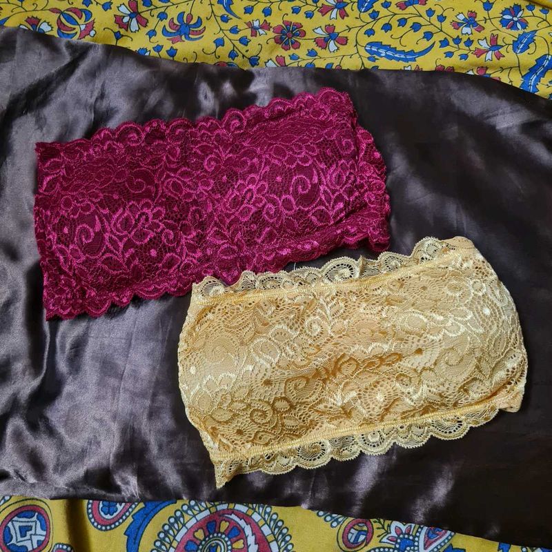 Lace Bandeau Bra - Stylish Comfort
