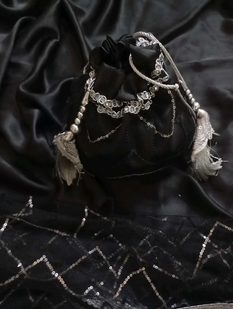 Black Potli Bag
