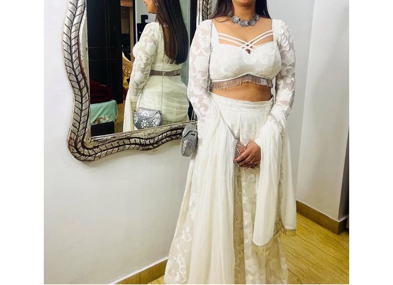 Elegant White Lehenga Choli