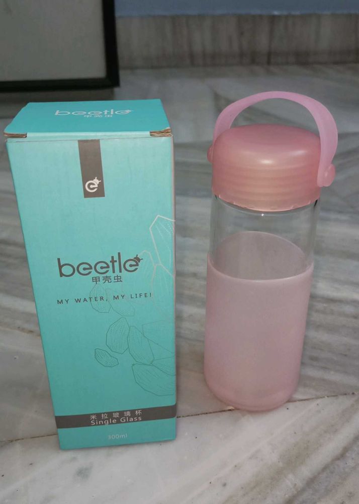 🆕Beetle  glass Water Bottle 300ml