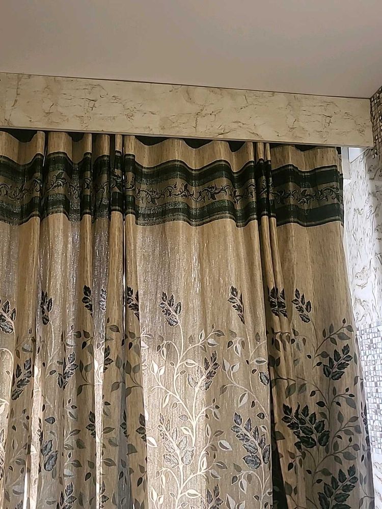 Jute Curtains Set Of 2 Seven Feet