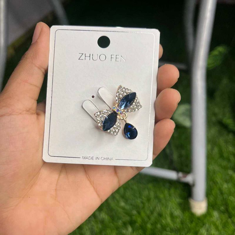 Crystal Bow Hijab Pin - Any One
