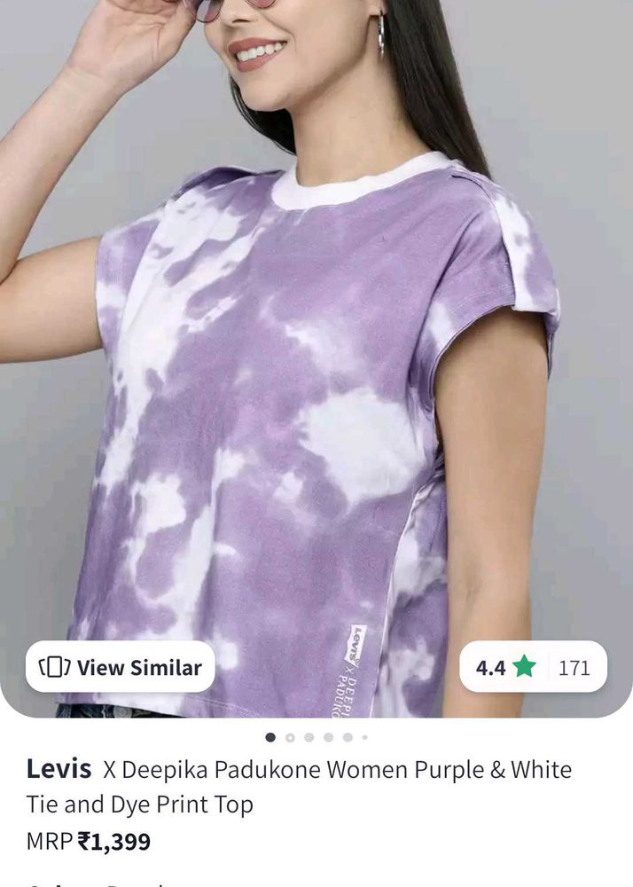 Levi&#39;s X Deepika Padukone Tie&amp; Die Top