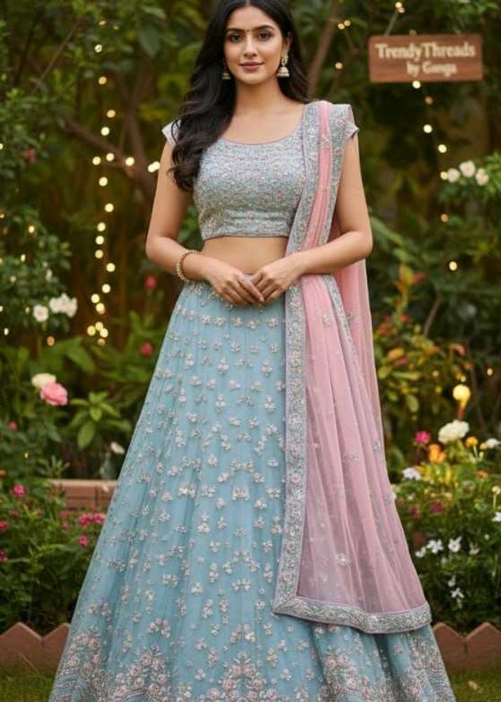 semi bridal lehenga