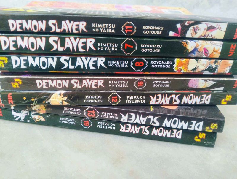Demon Slayer Vol. 7,8,11,12,13,16,19