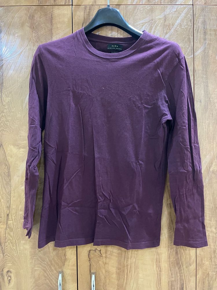 Zara Plum Long Sleeve Tee