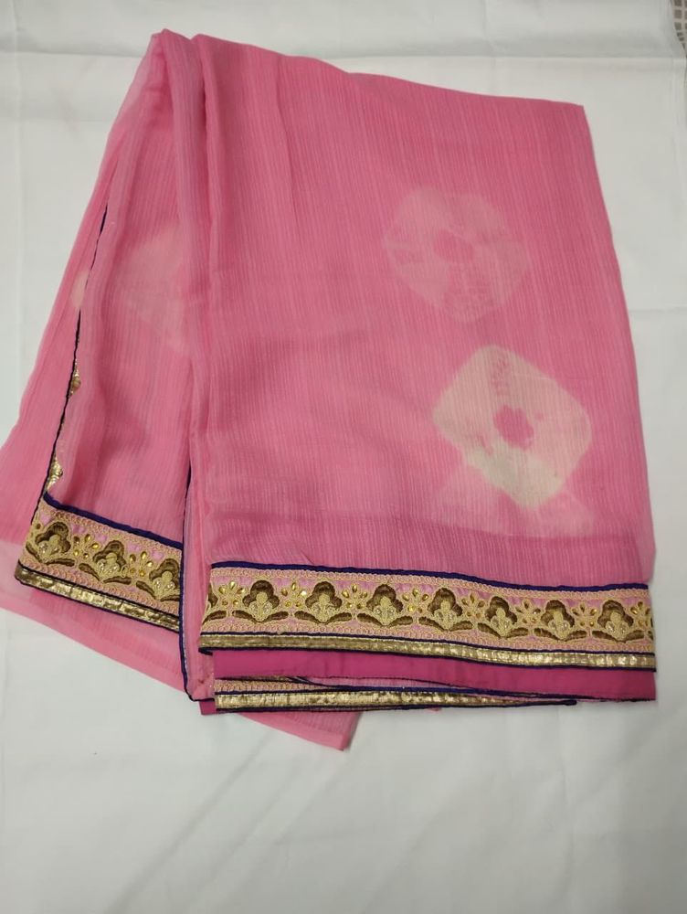 pink beautiful saree