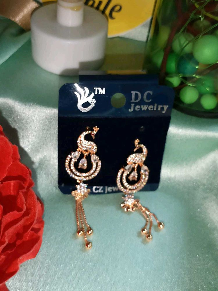 Peacock Drop Earrings