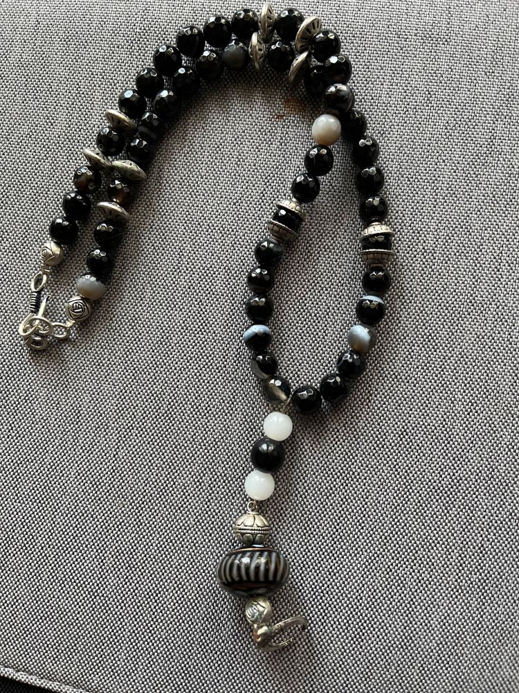 Black Agata Necklace