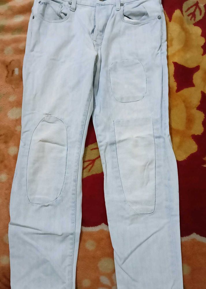 Men&#39;s Patch Design Jeans
