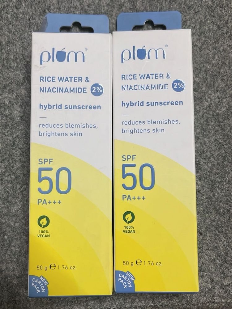 Plum Rice Water Sunscreen SPF 50 Pack 2