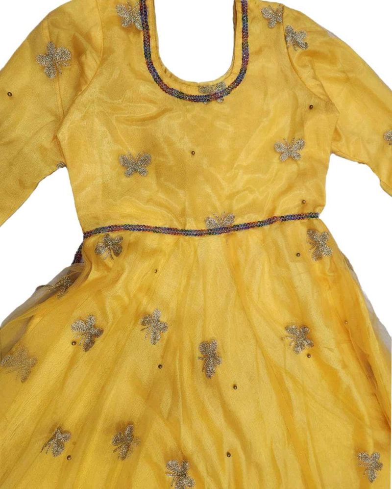 Yellow Georgette Frock