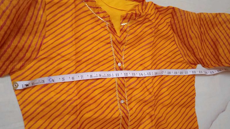 Striped Yellow Kurta