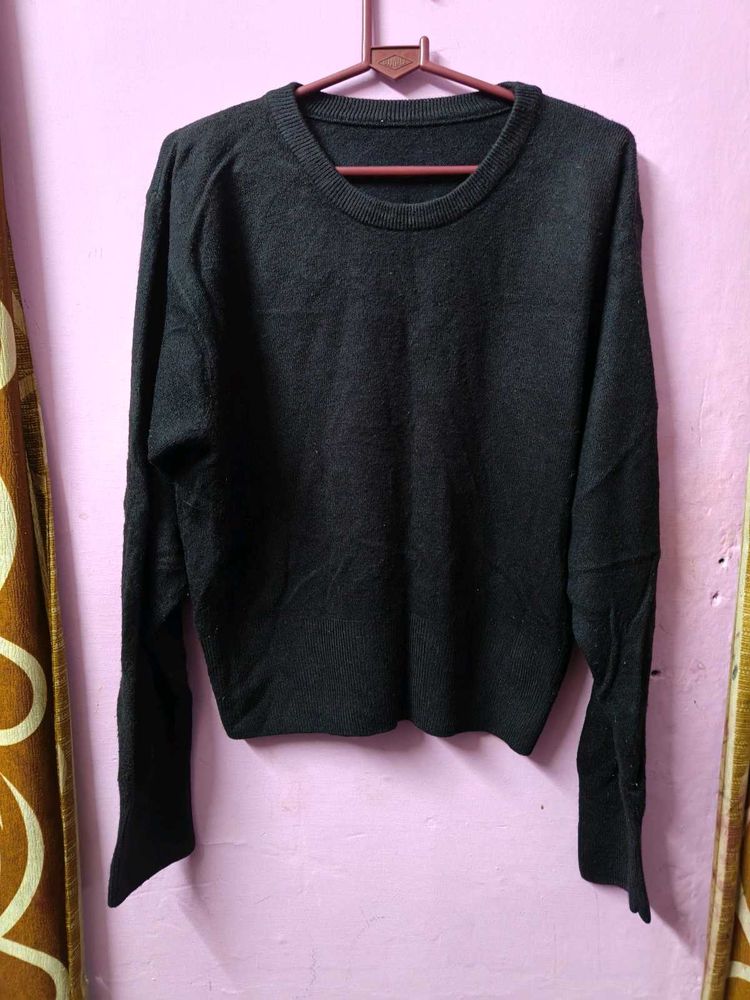 Black Pullover Sweater