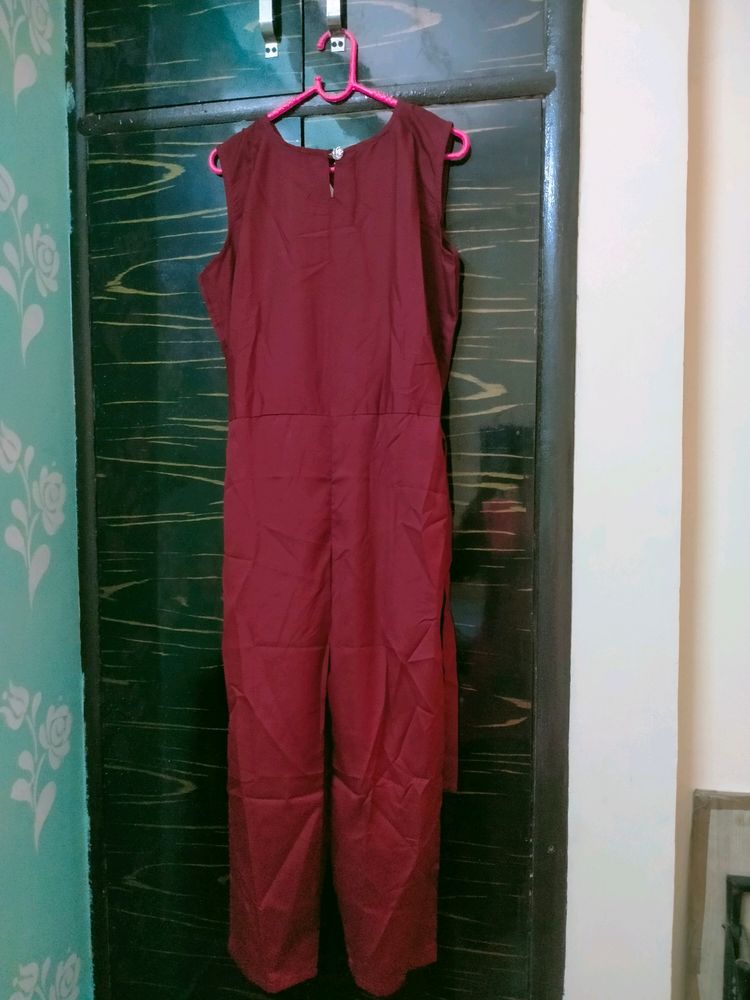 Maroon Jumpsuit