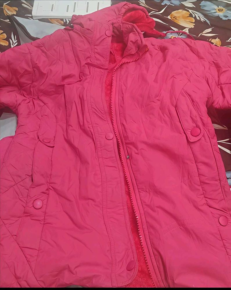 Pink Winter Fleece Jacket