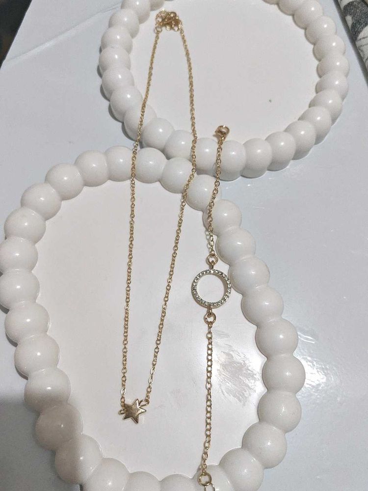 Star Necklace With Bracelets For Women