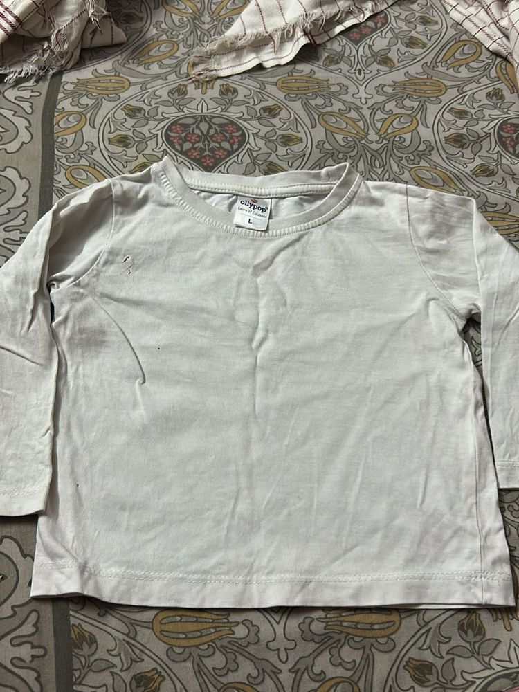 White Long Sleeve Tee